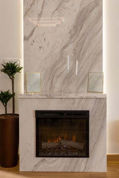 Marble Fireplace Installation